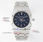Replica ZF Audemars Piguet Royal Oak 16202 Jumbo Blue Face Stainless Steel Watch